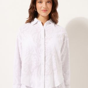 Cropped Jacquard Shirt