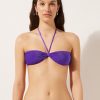 Bandeau Swimsuit Top Metallic Glow