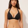 Padded Triangle Swimsuit Top Bicolor