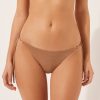 Brazilian String Swimsuit Bottom Golden Gleam