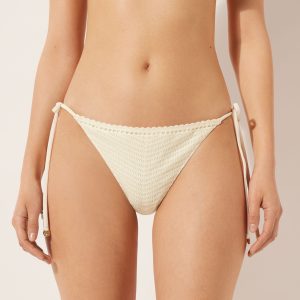 Brazilian Side Tie Swimsuit Bottoms Classic Crochet