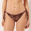 Side Tie Swimsuit Bottom Classic Animalier
