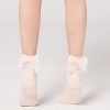 Girls’ Bow Trim Short Socks