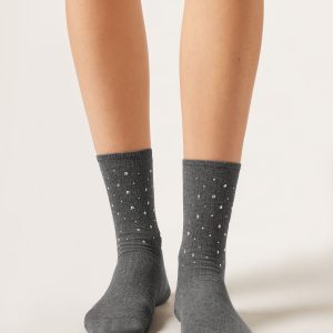 Studded Short Socks