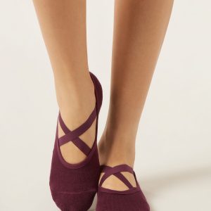 Crisscross Pilates Non-Slip Socks