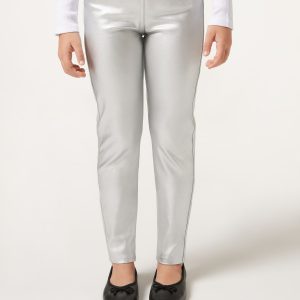 Girls Faux Leather Leggings