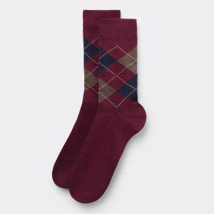 Men's Patterned Short Cotton Socks