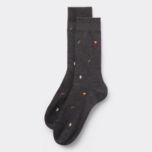 Men’s Fun Print Short Cotton Socks