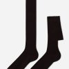 Men’s Lisle Thread Ribbed Long Socks